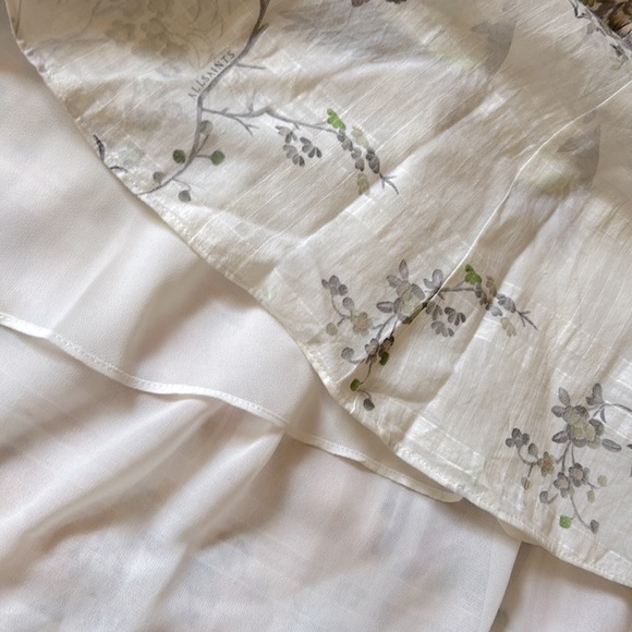 AllSaints Cotton Animal Print Top - Picture 3 of 5